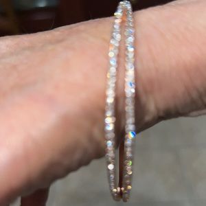 Unbranded Metal Sparkly Bangle Bracelet